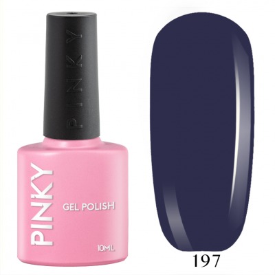 №197 Гель-лак PINKY Classic Сан-Диего 10мл. (серый-синефиолетовый) - вид 1 миниатюра