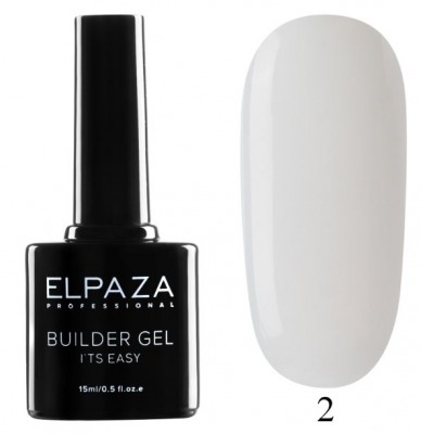 Гель для моделирования и укрепления ногтей Builder Gel it’s easy № 02 ELPAZA 15мл. (прозрачный) - вид 1 миниатюра