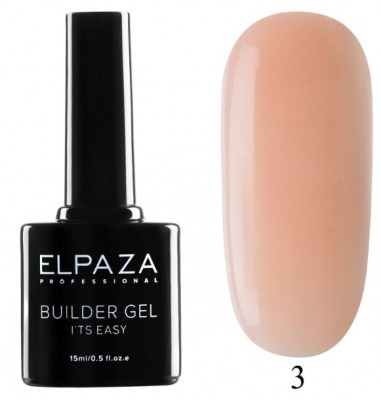 Гель для моделирования и укрепления ногтей Builder Gel it’s easy № 03 ELPAZA 15мл.