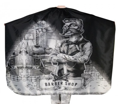 Пеньюар парикмахерский BARBER SHOP 160x140 см. - вид 1 миниатюра