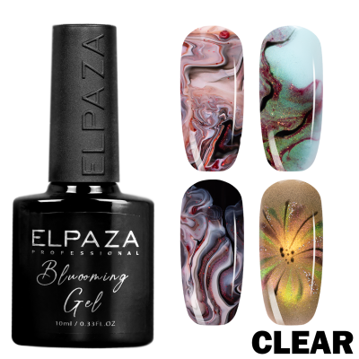 Гель-лак  для растекания прозрачный Elpaza Bluooming gel 10мл.