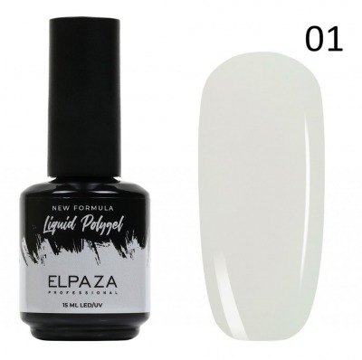 Жидкий акригель №01 ELPAZA Polygel liquid 15мл. (прозрачный)