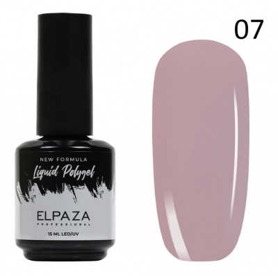 Жидкий акригель №07 ELPAZA Polygel liquid 15мл.