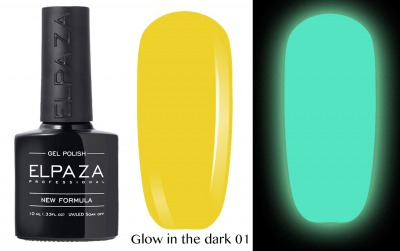 №01 Гель-лак GLOW in THE DARK ELPAZA 10мл. - вид 1 миниатюра