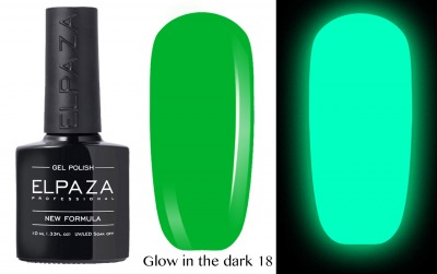 №18 Гель-лак GLOW in THE DARK ELPAZA 10мл. - вид 1 миниатюра