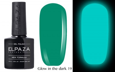 №19 Гель-лак GLOW in THE DARK ELPAZA 10мл. - вид 1 миниатюра