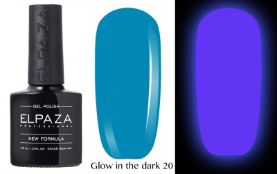 №20 Гель-лак GLOW in THE DARK ELPAZA 10мл. - вид 1 миниатюра