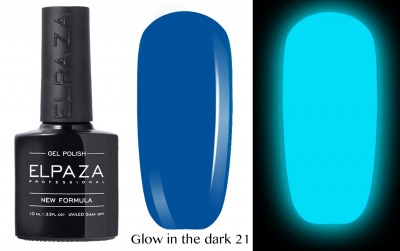 №21 Гель-лак GLOW in THE DARK ELPAZA 10мл. - вид 1 миниатюра