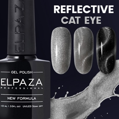 № 03 Гель-лак ELPAZA Reflective CAT EYE (светоотражающий кошачий глаз) 10мл. - вид 1 миниатюра