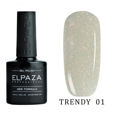 Гель-лак ELPAZA TRENDY №01 10мл. (блеск опалового глиттера) - вид 1 миниатюра