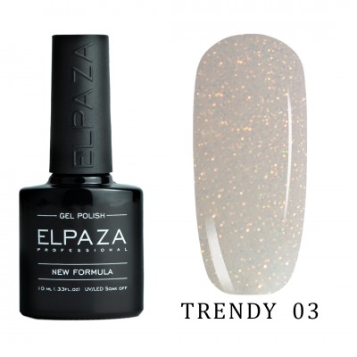 Гель-лак ELPAZA TRENDY №03 10мл. (блеск опалового глиттера) - вид 1 миниатюра